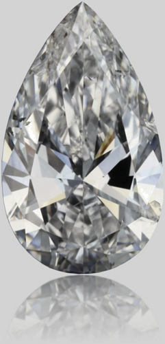 0.38 carat D-SI2 Natūralus Pear Deimantas (1)
