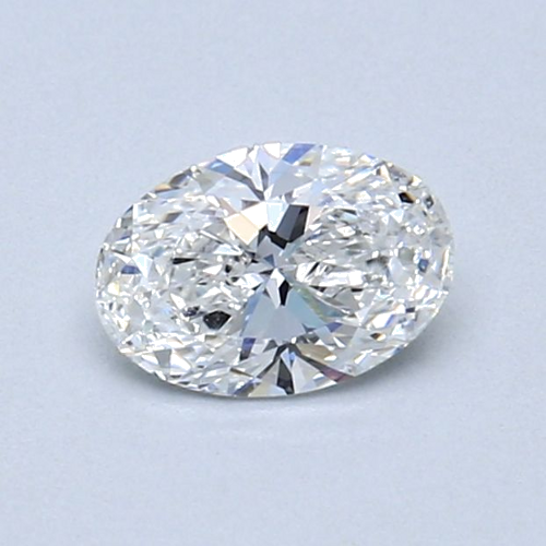 0.51 carat F-SI1 Natūralus Oval Deimantas (1)