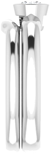 14K White 4.4 mm Round Engagement Ring Mounting (9)