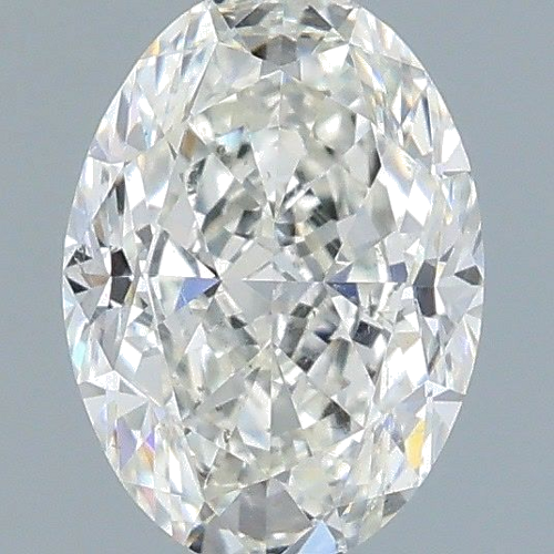 0.6 carat H-SI1 Natūralus Oval Deimantas (1)