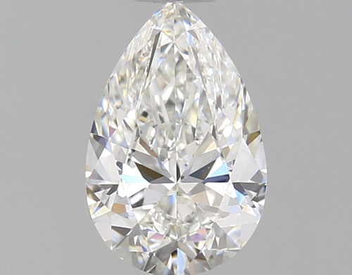 0.7 carat F-VVS1 Natūralus Pear Deimantas (1)