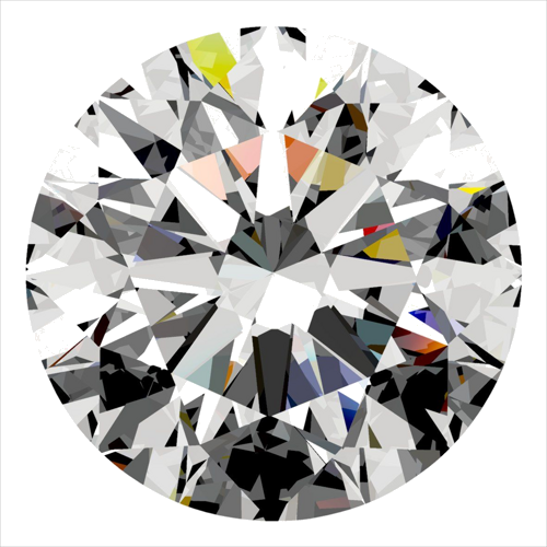 0.5 carat D-SI1 Excellent cut Natūralus Round Deimantas (1)