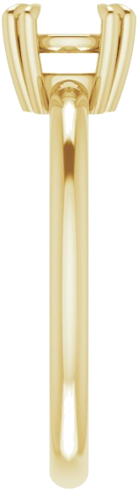 Sužadėtuvių Žiedas „Solitaire“ 585 Geltonojo Aukso Round 6.5mm (4)