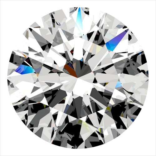 0.41 carat H-VVS2 Excellent cut Natūralus Round Deimantas (1)