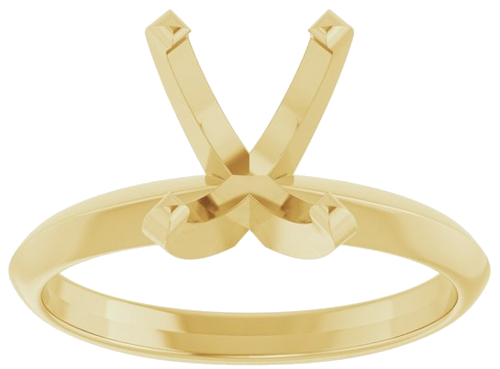 Sužadėtuvių Žiedas „Lightweight Solitaire“ 14k yellow gold Elongated Cushion 9mm x 7mm (3)