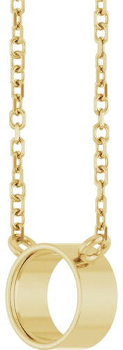 Pakabukas „Bezel-Set Solitaire“ 14k yellow gold Round 5.5mm (2)