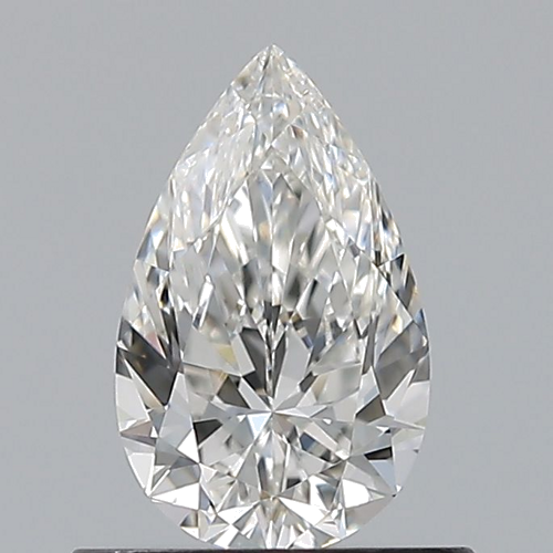 0.57 carat H-VVS1 Natūralus Pear Deimantas (1)
