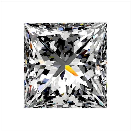 0.31 carat F-VVS1 Natūralus Princess Deimantas (1)