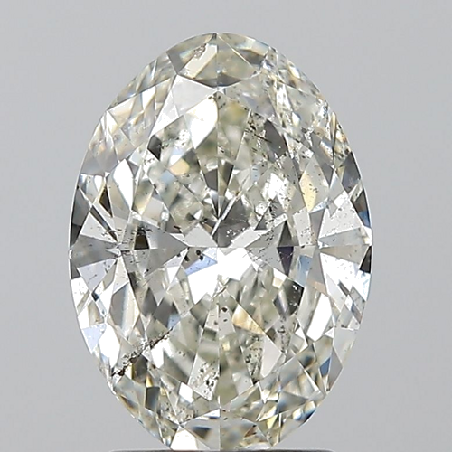 2.01 carat J-SI2 Natūralus Oval Deimantas (1)