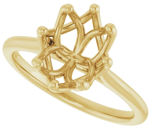 Sužadėtuvių Žiedas „Solitaire“ 14k yellow gold Oval 10mm x 8mm (5)