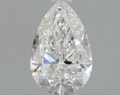 0.8 carat F-SI2 Natūralus Pear Deimantas (1)