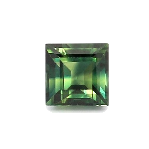 0.7 carat GREEN STEP cut Square Safyras (1)