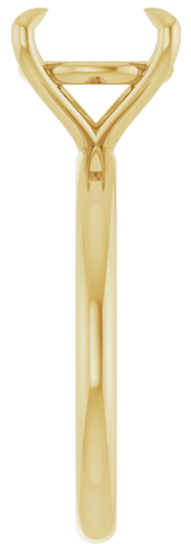 Sužadėtuvių Žiedas „Claw-Prong Solitaire“ 10k yellow gold Round 10mm (4)