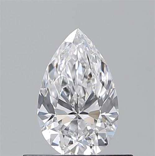 0.51 carat D-VVS2 Natūralus Pear Deimantas (1)