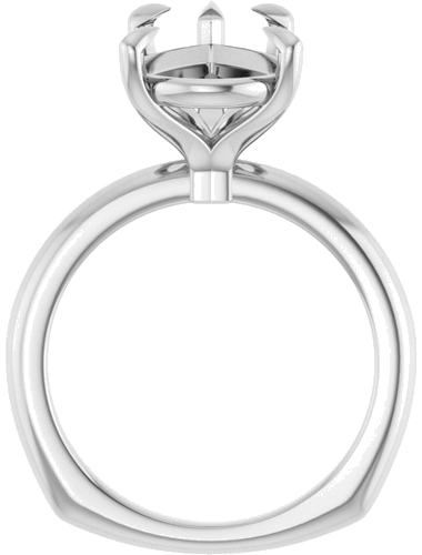 Sužadėtuvių Žiedas „Claw-Prong Euro Shank“ 14k white gold Pear 15mm x 10mm (2)