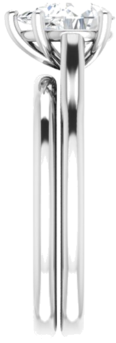 Sužadėtuvių Žiedas „Solitaire“ 585 Baltojo Aukso Pear Shape 8mm x 6mm (9)