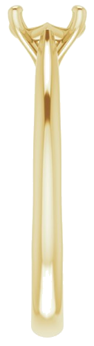 14K Yellow 6 mm Round Solitaire Engagement Ring Mounting (4)