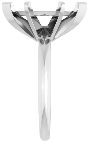 Sužadėtuvių Žiedas „Knife-Edge“ 14k white gold Marquise 14mm x 7mm (4)