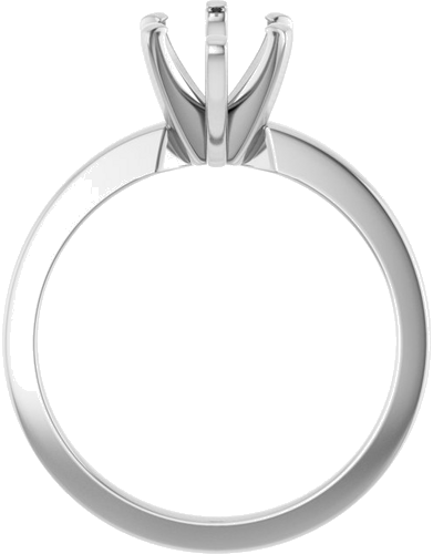 14K White 12x6 mm Marquise Solitaire Engagement Ring Mounting (2)
