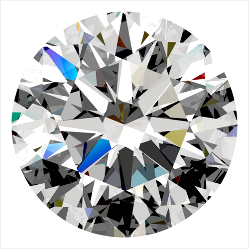 0.3 carat F-SI1 Excellent cut Natūralus Round Deimantas (1)