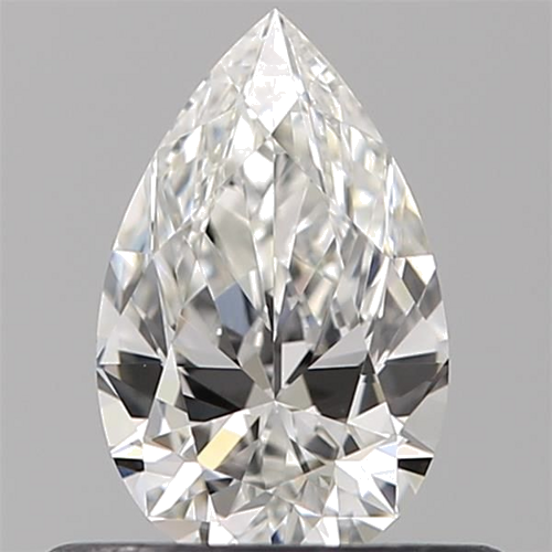 0.44 carat F-VVS2 Natūralus Pear Deimantas (1)