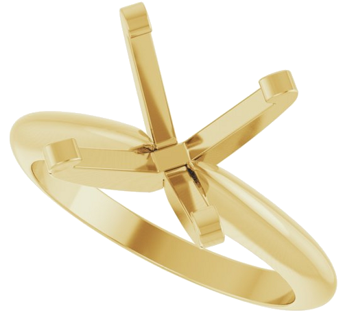 Sužadėtuvių Žiedas „Solitaire“ 14k yellow gold Square 7mm (5)