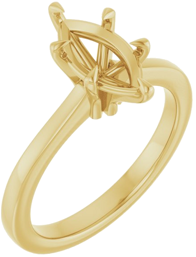 Sužadėtuvių Žiedas „Claw-Prong“ 14k yellow gold Marquise 10.5mm x 5.5mm (1)