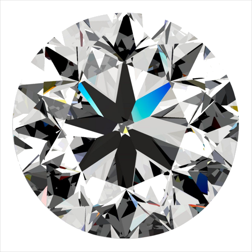 0.5 carat I-VS2 Very Good cut Natūralus Round Deimantas (1)