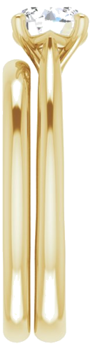 Sužadėtuvių Žiedas „Solitaire“ 18k yellow gold Round 6mm (5)