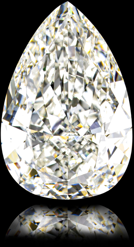 4.02 carat J-SI2 Natūralus Pear Deimantas (1)