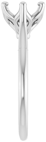 Sužadėtuvių Žiedas „Solitaire“ 585 Baltojo Aukso Round 7.4mm (4)