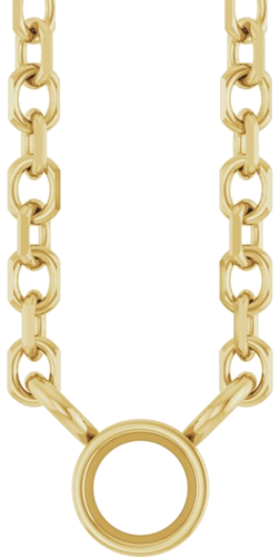 Pakabukas „Bezel-Set Solitaire“ 14k yellow gold Round 2mm (1)