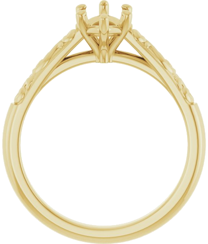 Sužadėtuvių Žiedas „Solitaire“ 14k yellow gold Marquise 10mm x 5mm (2)