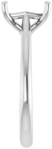 Sužadėtuvių Žiedas „Solitaire“ 585 Baltojo Aukso Emerald 8mm x 6mm (4)