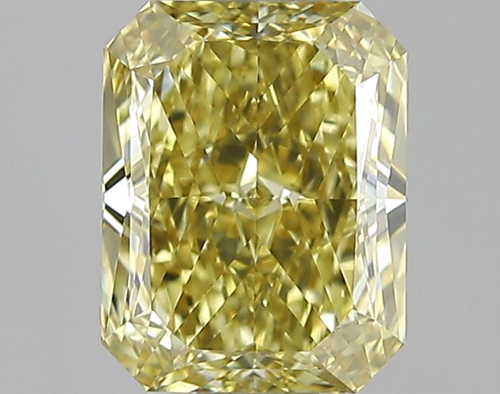 1.67 carat Fancy Yellow-VS1 Natūralus Radiant Deimantas (1)