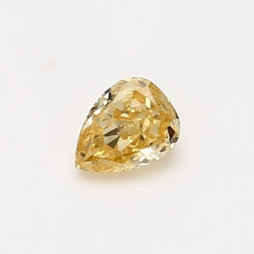 0.35 carat Orangey Yellow-SI2 Natūralus Pear Deimantas (1)