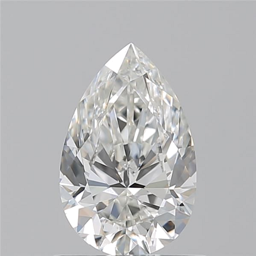0.9 carat F-VVS1 Natūralus Pear Deimantas (1)