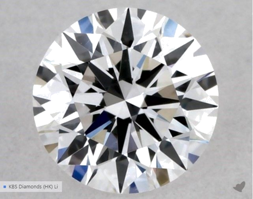 0.33 carat D-SI1 Excellent cut Natūralus Round Deimantas (1)