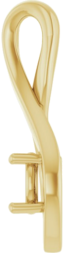 14K Yellow 5.2 mm Round Pendant Mounting (3)