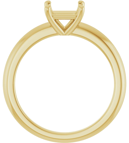 Sužadėtuvių Žiedas 10k yellow gold Square 5.5mm (2)