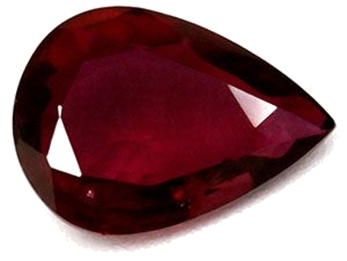 0.69 carat RED Pear Rubinas (1)