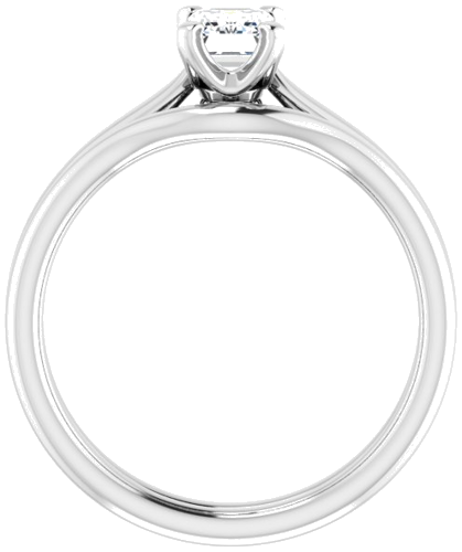 Sužadėtuvių Žiedas „Solitaire“ 925 Sidabro Emerald 6mm x 4mm (7)