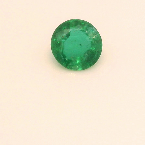 0.23 carat GREEN Round Smaragdas (1)