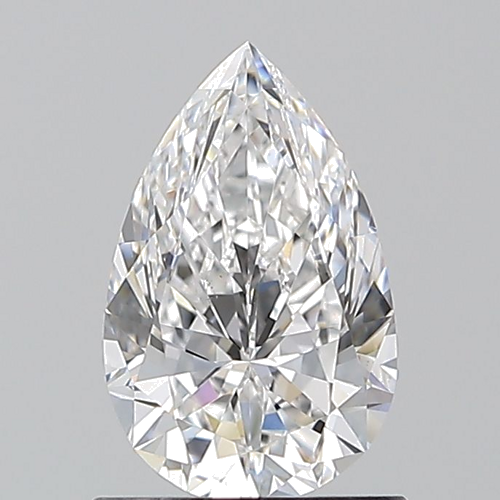 1.0 carat D-VS2 Natūralus Pear Deimantas (1)