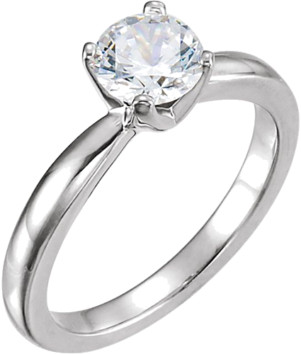 Sužadėtuvių Žiedas „Tall Solstice Solitaire®“ 14k white gold Round 7.8mm (3)