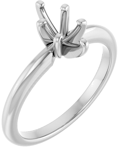 Sužadėtuvių Žiedas „Solitaire“ 585 Baltojo Aukso Marquise 8mm x 4mm (1)