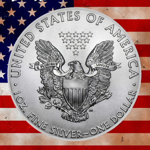 1 oz Американский Орел США серебряная монета (разные годы выпуска) (3)