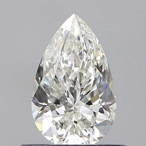 0.6 carat G-VS2 Natūralus Pear Deimantas (1)