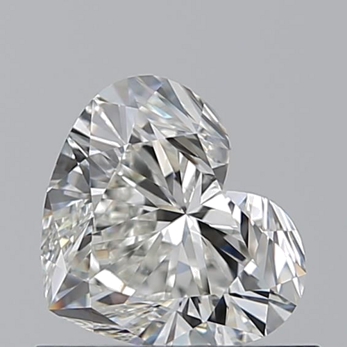 0.7 carat I-VVS1 Natūralus Heart Deimantas (1)