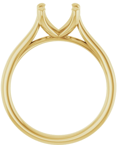 Sužadėtuvių Žiedas 18k yellow gold Round 8mm (2)